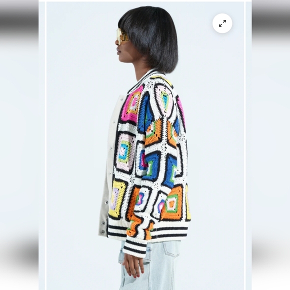 AKIRA Label NWTs Alhambra Crochet Bomber - Picture 4 of 9